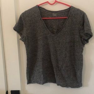 Grey M V neck madewell tee